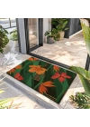 Decovetro Paspas Botanik Çiçek Desenli Kapı Önü Paspası 40 x 60 cm