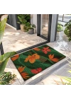 Decovetro Paspas Botanik Çiçek Desenli Kapı Önü Paspası 40 x 60 cm