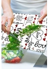 Decovetro Cam Kesme Tahtası ve Sunumluk Love Serisi Yazı Desenli 20 x 30 cm