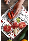 Decovetro Cam Kesme Tahtası ve Sunumluk Love Serisi Yazı Desenli 20 x 30 cm