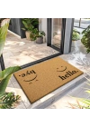 Decovetro Paspas Smile Hello Bye Desenli Kapı Önü Paspası 40 x 60 cm