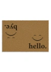 Decovetro Paspas Smile Hello Bye Desenli Kapı Önü Paspası 40 x 60 cm