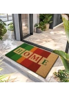 Decovetro Paspas Çok Renkli Home Desenli Kapı Önü Paspası 40 x 60 cm