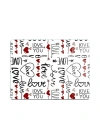 Decovetro Cam Kesme Tahtası ve Sunumluk Love Serisi Yazı Desenli 40 x 30 cm