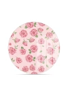 Decovetro Cam Kesme Tahtası ve Sunumluk Yuvarlak Love Serisi Gül Desenli 30 x 30 cm