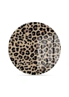 Decovetro Cam Kesme Tahtası ve Sunumluk Yuvarlak Leopar Desenli 30 x 30 cm