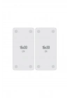 Decovetro Cam Kahve Sofra Sunum Tablası 2li Set Flower & Points Desenli 30 x 15 cm