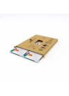 Decovetro Cam Kahve Sofra Sunum Tablası 2li Set Flower & Points Desenli 30 x 15 cm