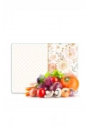 Decovetro Cam Kesme Tahtası ve Sunumluk Flower & Points Desenli 20 x 30 cm