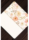 Decovetro Cam Kesme Tahtası ve Sunumluk Kare Flower & Points Desenli 30 x 30 cm