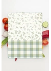 Decovetro Cam Kesme Tahtası ve Sunumluk Minimal Flower & Buffalo Desenli 20 x 30 cm