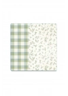 Decovetro Cam Kesme Tahtası ve Sunumluk Kare Minimal Flower & Buffalo Desenli 30 x 30 cm