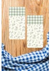 Decovetro Cam Kahve Sofra Sunum Tablası 2li Set Minimal Flower & Buffalo Desenli 30 x 15 cm