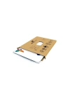 Decovetro Cam Kesme Tahtası ve Sunumluk Flower & Stripes Desenli 40 x 30 cm