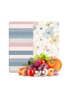 Decovetro Cam Kesme Tahtası ve Sunumluk Kare Flower & Stripes Desenli 30 x 30 cm