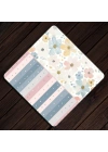 Decovetro Cam Kesme Tahtası ve Sunumluk Kare Flower & Stripes Desenli 30 x 30 cm