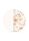 Decovetro Cam Kesme Tahtası ve Sunumluk Yuvarlak Flower & Points Desenli 30 x 30 cm