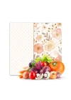 Decovetro Cam Kesme Tahtası ve Sunumluk Kare Flower & Points Desenli 30 x 30 cm