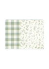 Decovetro Cam Kesme Tahtası ve Sunumluk Minimal Flower & Buffalo Desenli 20 x 30 cm
