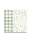 Decovetro Cam Kesme Tahtası ve Sunumluk Kare Minimal Flower & Buffalo Desenli 30 x 30 cm