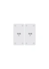 Decovetro Cam Kahve Sofra Sunum Tablası 2li Set Minimal Flower & Buffalo Desenli 30 x 15 cm