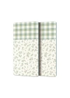 Decovetro Cam Kahve Sofra Sunum Tablası 2li Set Minimal Flower & Buffalo Desenli 30 x 15 cm