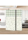 Decovetro Cam Kahve Sofra Sunum Tablası 2li Set Minimal Flower & Buffalo Desenli 30 x 15 cm