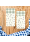 Decovetro Cam Kahve Sofra Sunum Tablası 2li Set Minimal Flower & Buffalo Desenli 30 x 15 cm