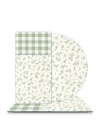 Decovetro Cam Sunum Servis Tabağı 3lü Karma Set Minimal Flower & Buffalo Desenli