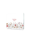 Decovetro Cam Kesme Tahtası ve Sunumluk Cooking Love Desenli 20x30 Cm