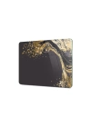 Decovetro Cam Kesme Tahtası ve Sunumluk Gold Dalga Desenli 30x40 Cm