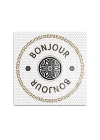 Decovetro Cam Kesme Tahtası ve Sunumluk Amore Kare Bonjour 30x30 cm