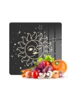 Decovetro Cam Kesme Tahtası ve Sunumluk Kare My Kitchen Horoscope Desenli 30x30 Cm