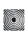 Decovetro Cam Kesme Tahtası ve Sunumluk Kare Siyah Beyaz Mermer Desenli 30x30 cm