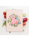 Decovetro Cam Kesme Tahtası ve Sunumluk Pembe For You Yazı Desenli 30x40 cm