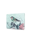 Decovetro Cam Kesme Tahtası ve Sunumluk Kuş Çiçek Renk Desenli 30x40 Cm