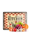 Decovetro Cam Kesme Tahtası ve Sunumluk My Kitchen Heart Desenli 20x30 Cm