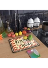 Decovetro Cam Kesme Tahtası ve Sunumluk My Kitchen Heart Desenli 30x40 Cm