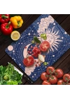 Decovetro Cam Kesme Tahtası ve Sunumluk My Kitchen Horoscope Desenli 30x40 Cm