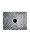 Decovetro Cam Kesme Tahtası ve Sunumluk Orta Siyah Beyaz Mermer Desenli 30x40 cm