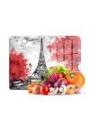Decovetro Cam Kesme Tahtası ve Sunumluk Paris Eyfel Desenli 20x30 Cm