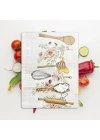 Decovetro Cam Kesme Tahtası ve Sunumluk Kitchenware Desenli 20 x 30 cm