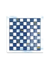 Decovetro Cam Kesme Tahtası ve Sunumluk Kare MacKenzie Blue White 30x30 cm