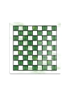 Decovetro Cam Kesme Tahtası ve Sunumluk Kare MacKenzie Green White 30x30 cm