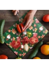 Decovetro Cam Kesme Tahtası ve Sunumluk Noel Yılbaşı Desenli 30 x 40 cm
