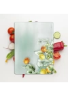 Decovetro Cam Kesme Tahtası ve Sunumluk Vintage Fruits 20x30 cm