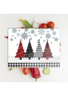 Decovetro Cam Kesme Tahtası ve Sunumluk Winter Yılbaşı Desenli 30 x 40 cm