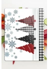 Decovetro Cam Kesme Tahtası ve Sunumluk Winter Yılbaşı Desenli 30 x 40 cm