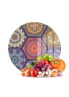 Decovetro Cam Kesme Tahtası Yuvarlak Altıgen Mandala Desenli 30x30 Cm
