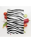 Decovetro Cam Kesme Tahtası ve Sunumluk Zebra Desenli 20x30 Cm